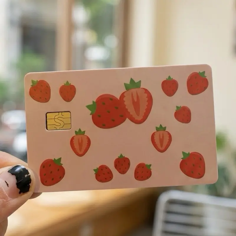 Strawberry’s Debit Card Skin Sticker 2 Pack Cute Vinyl Cover