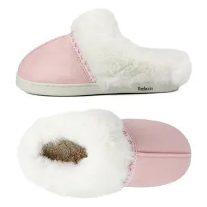 Women's Classy Suede Slippers Winter Warm Mini Snow Boots Indoor Outdoor Shoes