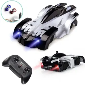 2.4GHz Wireless Remote Control Spider RC Wall Climbing Car, LED Light Rechargeable Climbing Car, Rc Cars, Perfect Gift for 8 Year Olds