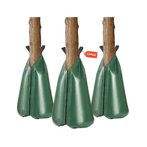 VEVOR Tree Watering Bag, 3 Packs 20 Gallons Watering Bags for New Trees, 5-9 Hours Slow Release Refillable Tree Drip Irrigation Bags with Zipper, Durable Tree Watering System for Deep Root Targeting