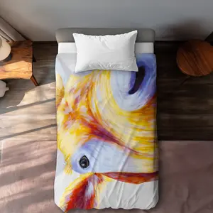 360 Stand Twin Size Extra Long Microfiber Duvet Cover - Colorful Country Cow Vivid Print, Machine Washable, Rustic Charm, Contemporary Bedding for Twin Beds, Washable Covers, Machine Washable Duvet