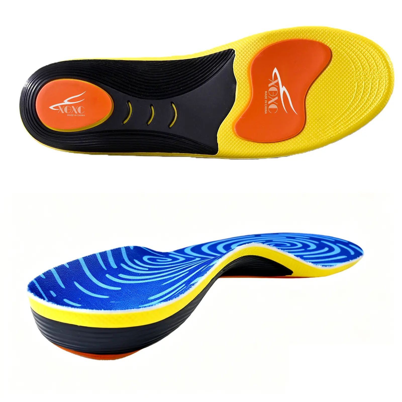 High Arch Support Shoe Insoles for Plantar Fasciitis Relief, Heavy Duty Weight Support for Men & Women 240+ lbs, All-Season Shock Absorbing Polyurethane Foam Inserts for Work & Sports