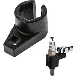 Oxygen Sensor Socket, 3/8-Inch Drive by 7/8-Inch 22mm, Offset 6-Point, Automotive Oxygen Sensor Remover Tool