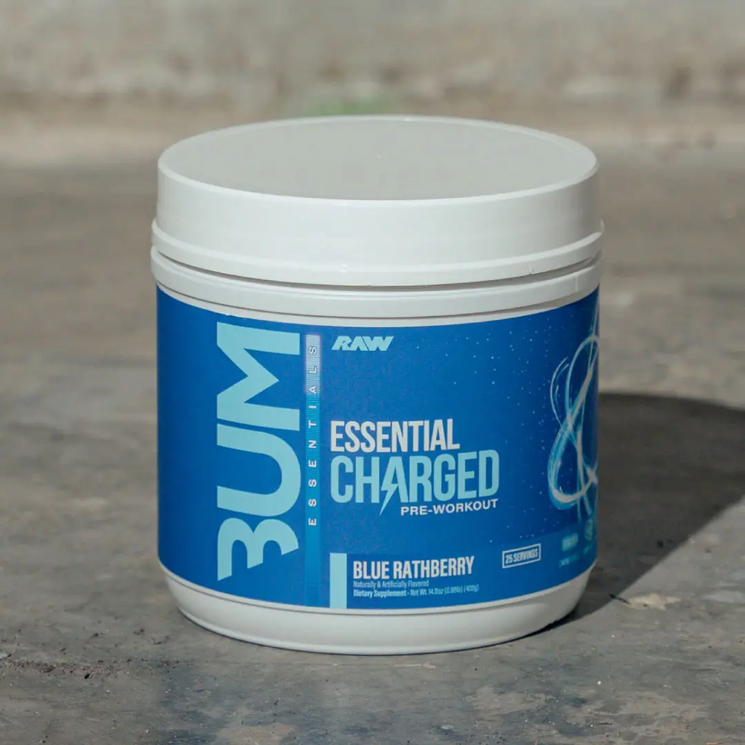 Raw Essential Charged Pre Workout 25 Servings CBUM Stronger Essential Pre Workout Raw Essential Charged Pre Workout 25 Servings CBUM Stronger Essential Pre Workout
