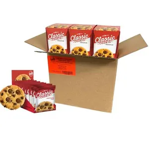 Classic Cookie Soft Baked Chocolate Chip Cookies made with Hershey's® Mini Kisses, Full Case of 12 Boxes, 96 Individually Wrapped Cookies