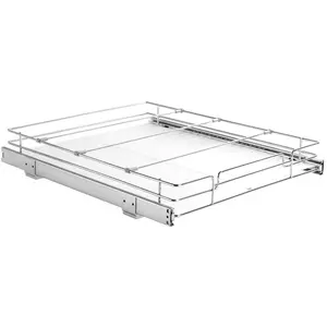 18.5Wx21Dx3.5H Pull Out Cabinet Organizer, Heavy Duty Slide Out Pantry Shelves, Steel Out Drawers, Sliding Drawer Storage for Home Under Sink, 20Wx22Dx7H Install Size for Cabinet