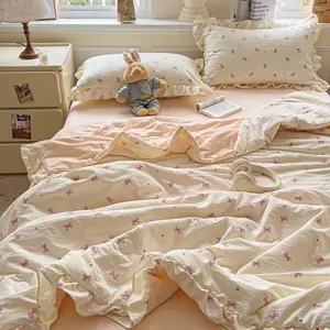1pc Aerobic Knitted Cool Summer Quilt, Skin-Friendly Bare Sleep Air Conditioning Thin Blanket, Bedroom Living Room Use, Breathable Ice-Feel Fabric