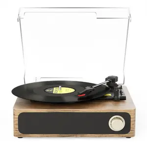 Maio A4  vinyl record, turntable, gramophone device, high-fidelity stereo, built-in speaker, 3-speed, belt-driven vintage gramophone, 3.5mm music output, can be connected to external speakers, the best holiday gift, a music feast for family and friends!