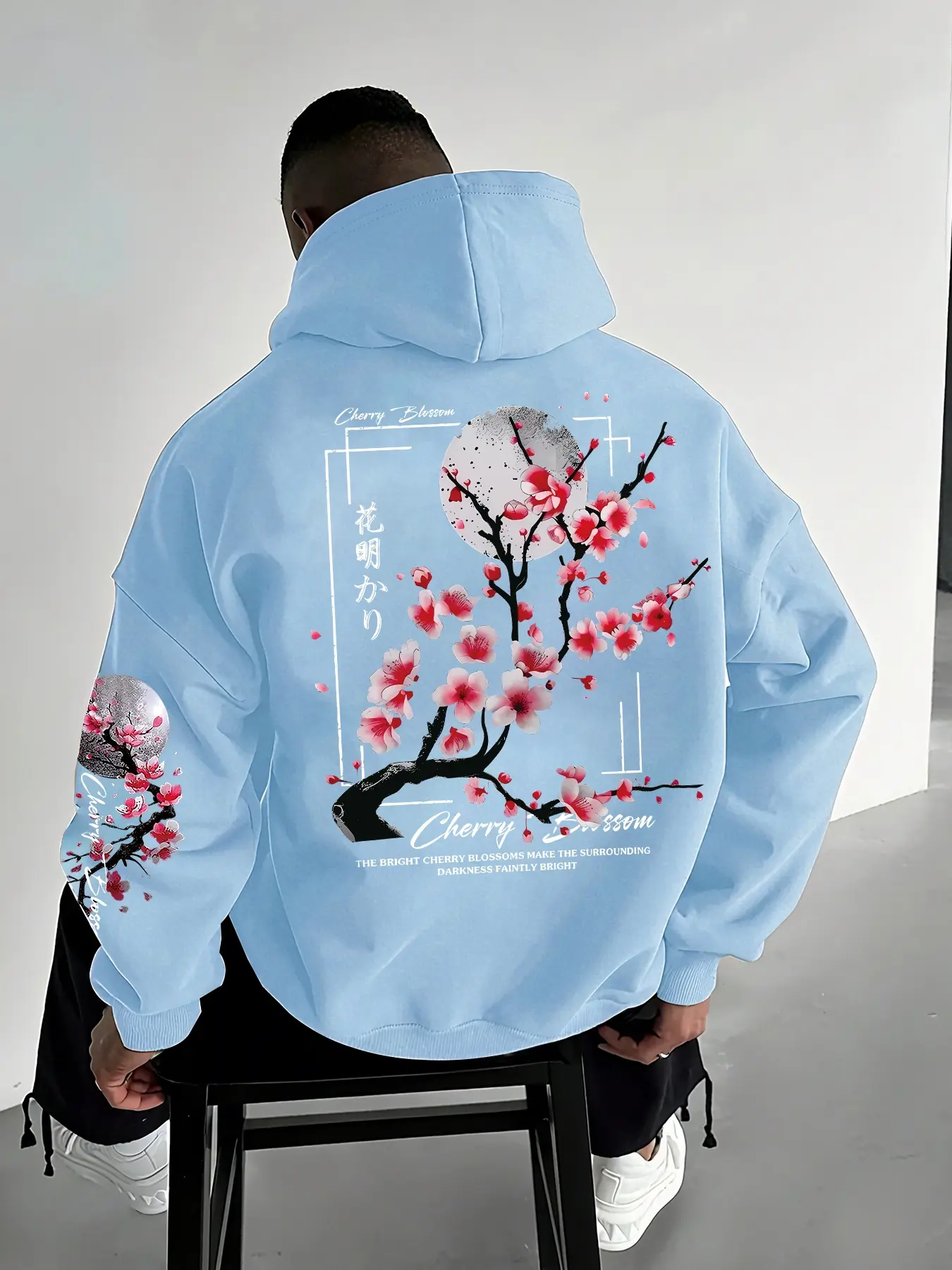 denim and flower hoodie - TikTok Shop