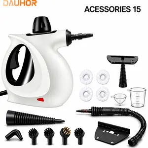 Dauhor 2026 Handheld Steam Cleaner with 15-piece Accessories, 1050W High-Power High-Pressure Steam Washer with Strong Power, Suitable for Kitchens, Bathrooms, Windows, Floors, Furniture and Various Household Appliances