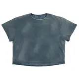 Gap Yeezy Oversized Fleece Yoke Back Tee - Long, Plain Menswear Streetwear Male Clothing for Sports & Outdoor Activities