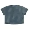 Gap Yeezy Oversized Fleece Yoke Back Tee - Long, Plain Menswear Streetwear Male Clothing for Sports & Outdoor Activities