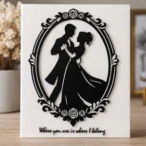 Custom Couple Silhouette Wall Art, Personalized Wedding Gift, Bridgerton Inspired Decor, Name & Date Sign, Romantic Anniversary Gift