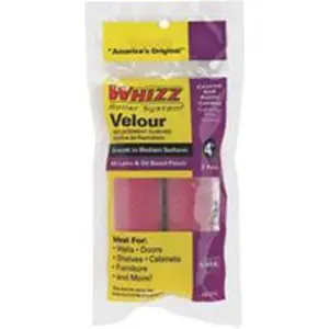 Whizz Roller Cvr Velour 2Pk 4X1/8In 51012