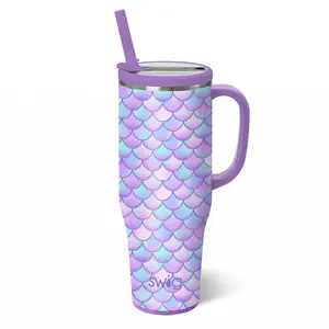 Mermaid Leakproof 40 oz Swig Mega Mug