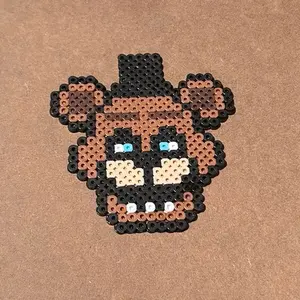 FNAF characters made from perler beads