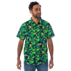 Star Wars Men's Millennium Falcon And R2-D2 Tropical Hawaiian Shirt