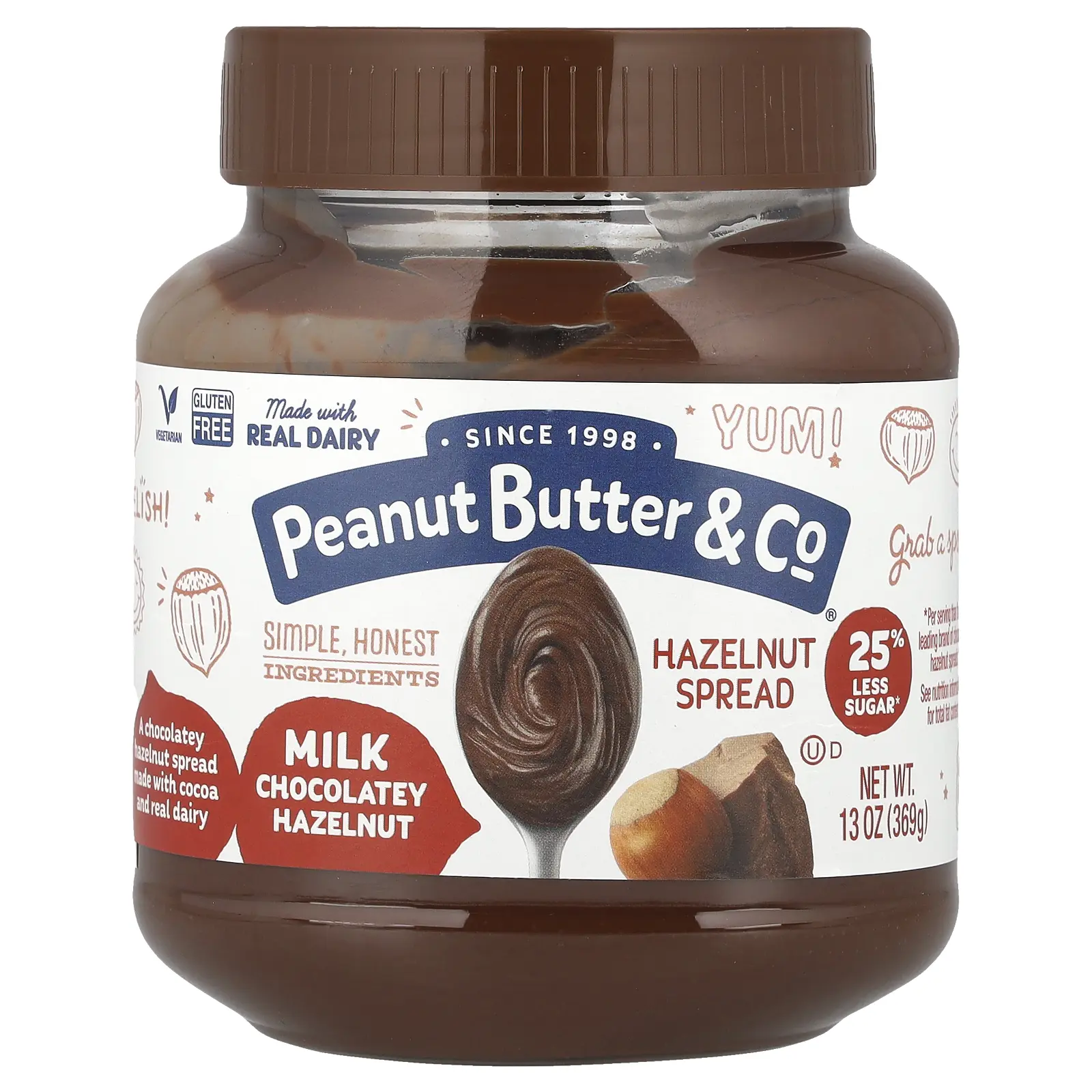 Peanut Butter & Co. Hazelnut Spread, Milk Chocolatey Hazelnut, 13 oz (369 g) Peanut Butter & Co. Hazelnut Spread, Milk Chocolatey Hazelnut, 13 oz (369 g)