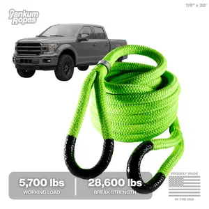 7/8"x 30' Hi-Vis Green Kinetic Recovery Rope