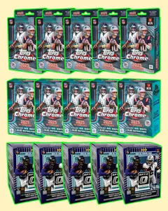 719 PYT 15 Box Break 2025 TOPPS Chrome Value x5 Topps Hangers x5 Optic x5