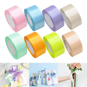 4cm/1.57inch Ribbon 8 Rolls 200 Yards for Gift Wrapping, Craft Bows, Bouquets, Wedding Party Decorations