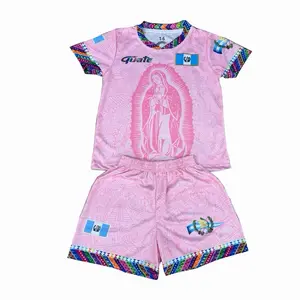 Guatemala Virgencita Soccer Set Light Pink Unisex Jersey & Shorts