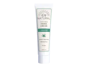 Unscented Goat Milk Facial Cream | Way Natural | 2 oz | Fragrance Free | Natural Facial Lotion with Aloe | Hydrating Face Moisturizer for Dry Skin | Gentle Cleanser Skincare | Made in USA