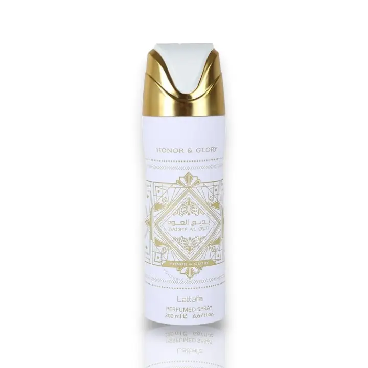 Lattafa | Badee Al Oud | Honor & Glory | Unisex Fragrance | 200 ML | Perfumed Body Spray | Pineapple - Creme Brulee & Cinnamon