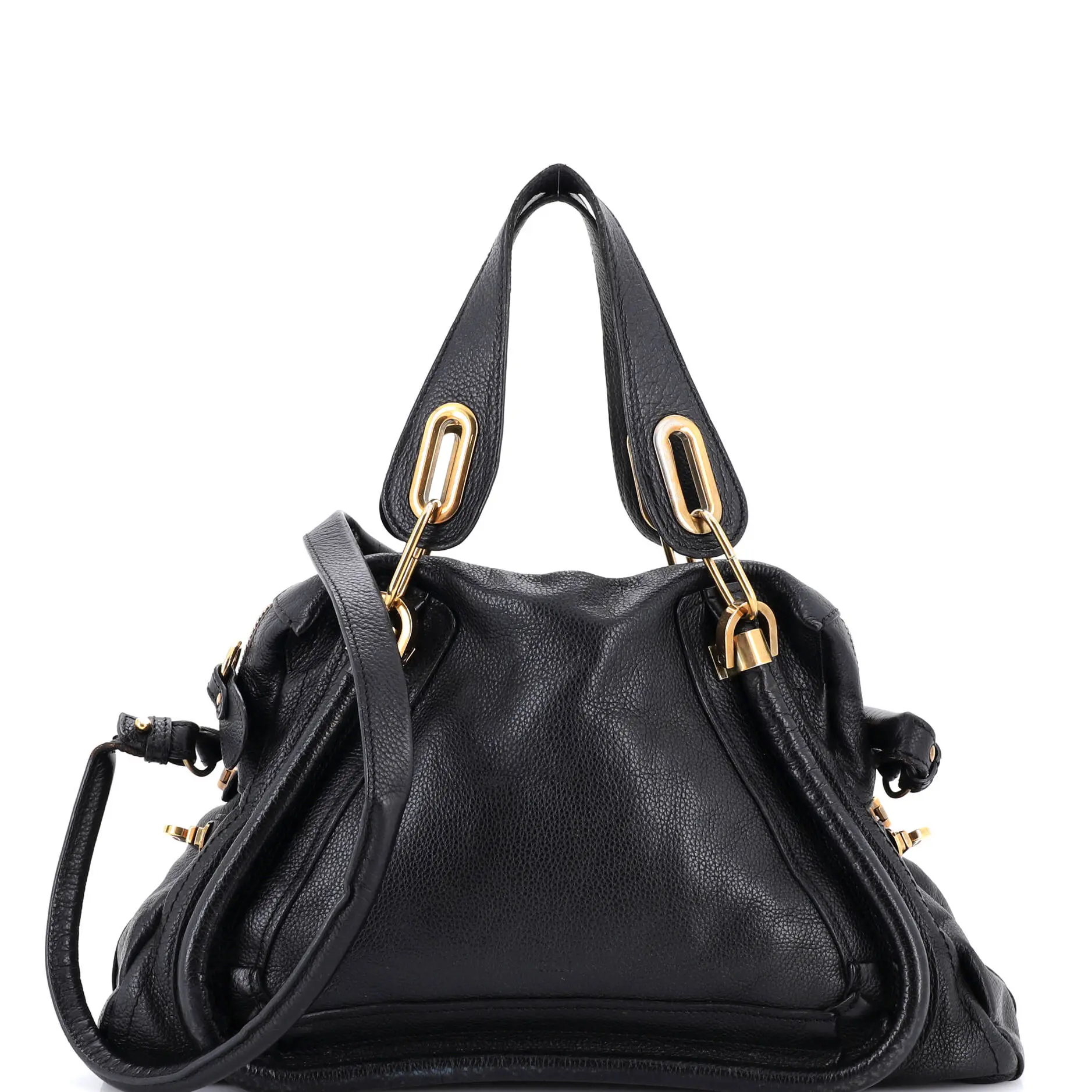 Pre-owned Chloé Leather Top Handle Bags Chloe Paraty Top Handle Bag Medium by Rebag