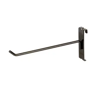 212 MAIN Econoco BLK-H8 8 in. Grid Mount Hook, Black Semigloss U-Shaped Grid Hook