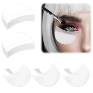 Crescent-Shaped Eyelash Removal Pads, Soft Non-Curling Edge Adhesive Cotton Pads, Isolation Eye Stickers for Lash Extensions