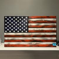 Flat, light burn, white stripes