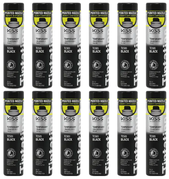 12 Pack Kiss Tintation Color Spray TCS01