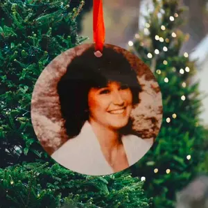 Memorial Ornament - Personalized Photo Keepsake for Christmas Tree Decoration
