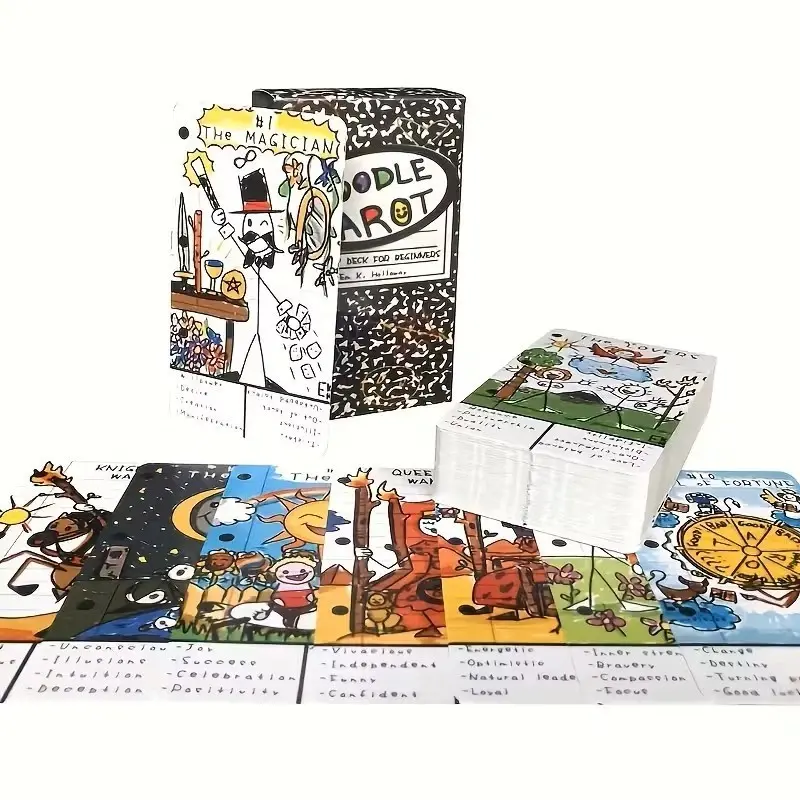 Doodle Tarot Deck – Whimsical Hand‑Drawn Tarot Cards for Beginners & Enthusiasts