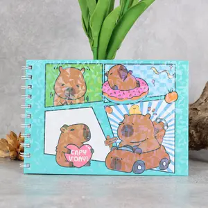 Creative Cute Capybara Characters Coloring Book Animal Theme Graffiti Painting Book Animal Designs with Stress Relief Patterns Gift for Animal Lovers