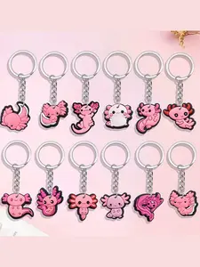 Tortoise Cartoon Keychain PVC Soft Rubber Key Chain Bag Pendant Small Gift Key Ring Accessory, Cute Animal Pattern Style