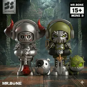 MR.BONE MINI Series Blind Box ,Collectible Toys Desktop Display Case Home Decoration ldeal,gift for boy,Random Mystery Toys Action Figures