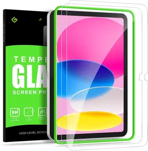 Screen Protector for iPad A16 11th Generation 2025 (11-inch) / 10th Generation 2022 (10.9-inch),Auto-Alignment Frame, Anti-Scratch,  Clarity, Tempered Glass Film [2-Pack]