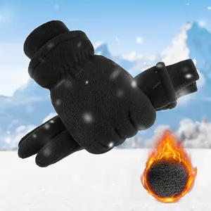 Winter Warm Gloves, Ski Gloves, with Inner Lining, Touchscreen Compatible, with Adjustable Cuffs, Suitable for Indoor and Outdoor Sports