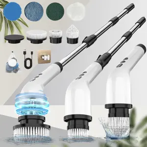Cordless Electric Spin Scrubber, 7-Head Power Cleaning Brush for Bathroom & Kitchen