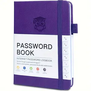 The ultimate password recorder diary - a secure hardcover notebook with letter labels for easy sorting - is ideal for the elderly, Internet password logs, address managers and pocket size convenience