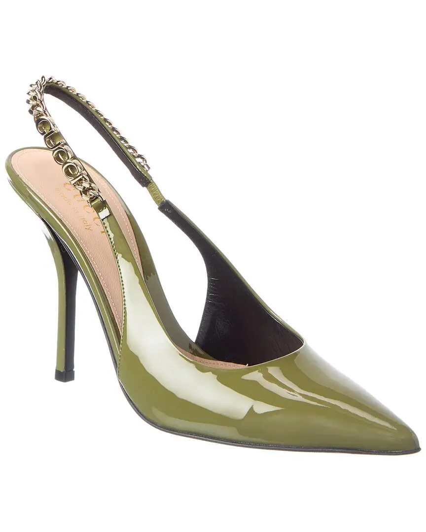 Gucci Signoria Patent Slingback Pump