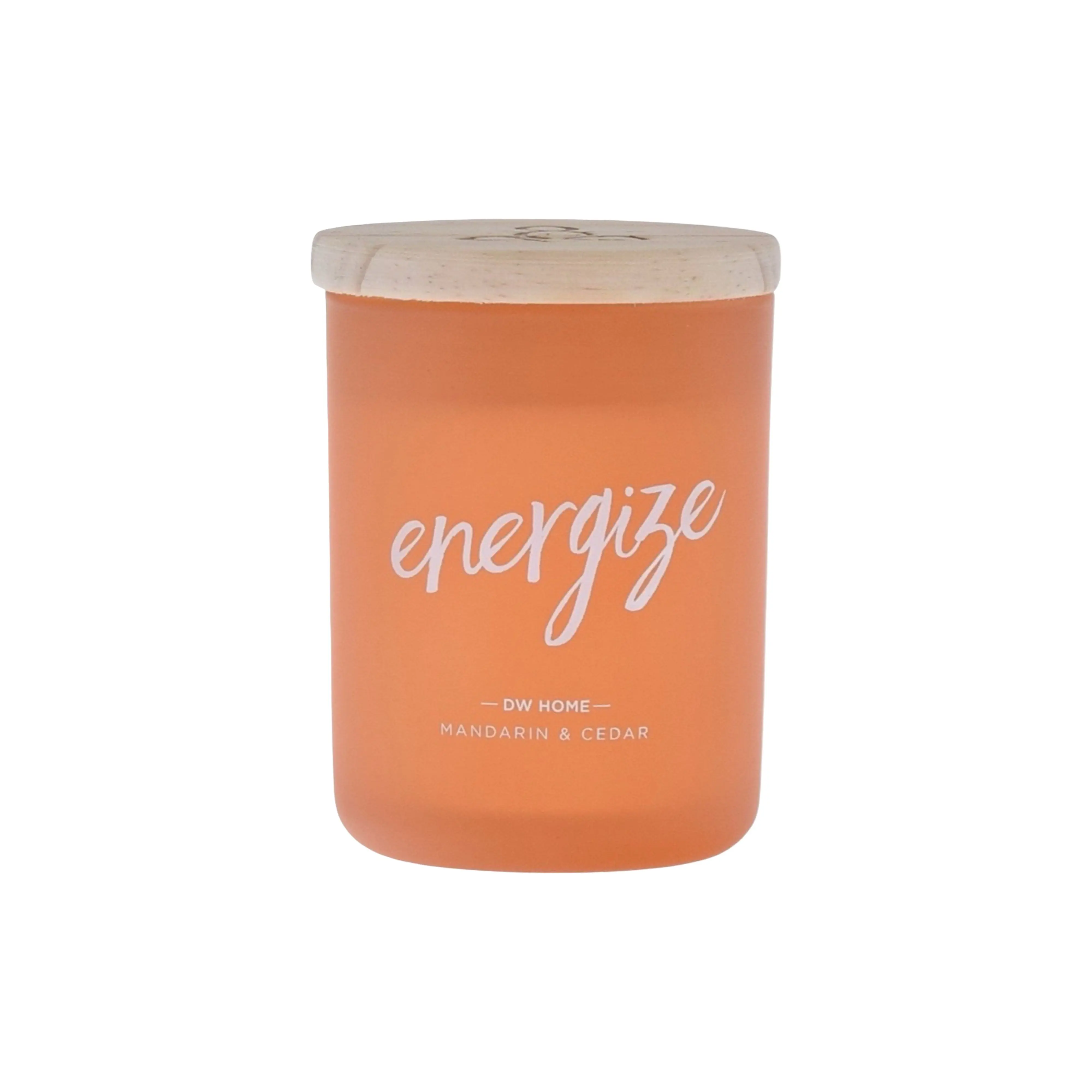 Mini Mandarin & Cedar Scented Candle - Aromatic Wax Home Decor Candle for Decoration