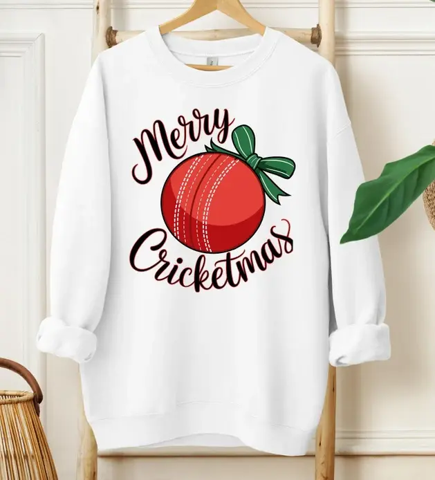 Cricket Christmas Shirt, Cricket Sweatshirt, Cricketeer Gift For Dad, Cricket Xmas Jumper, Cricket Sport Hoodie, Cricket Lovers Tee #SohoChic