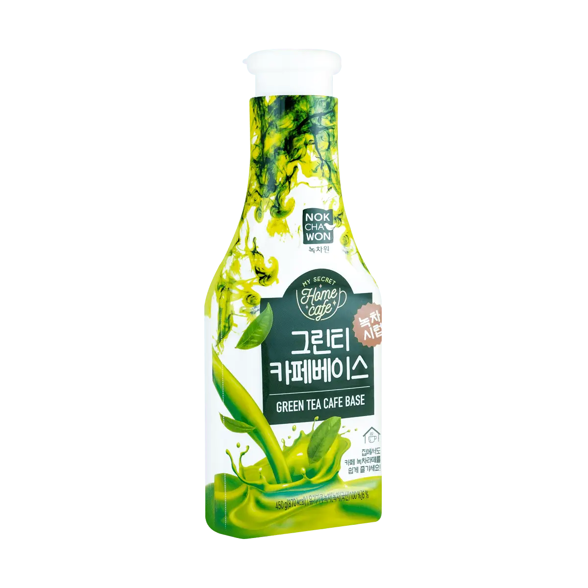 HAITAI Korean Milk Tea Concentrate - Matcha Flavor, 450g - Authentic Boba Tea Syrup for Easy  Drinks