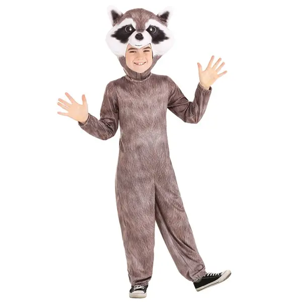 Kid's Realistic Raccoon Costume