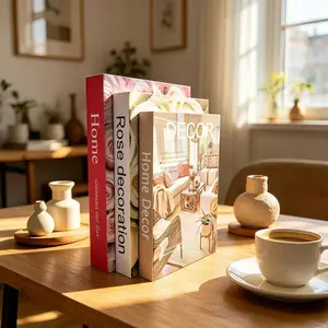 3pcs Decorative Books, Paper Fake Books for Home Coffee Table, Bookshelf Decoration, Room Aesthetic Decor, Home Décor Accessories