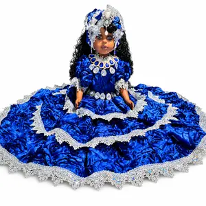Gitana Spiritual Muneca 21 Inch Blue Silver Altar Decor Yoruba Yemaya