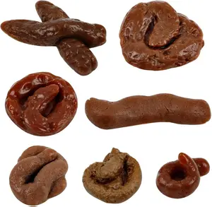7 Pieces Fake Poo Realistic Fake Turd Prank Lifelike Poo Toy Gags and Practical Joke Toys for April Fools' Day Prank Party Supplies